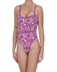 Miss Bikini - Flower Print Swimsuit - Lyst