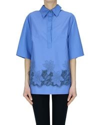 P.A.R.O.S.H. - Flower Embroidery Blouse - Lyst