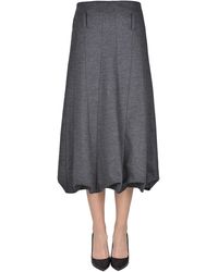 Tibi - Gonna in panno - Lyst