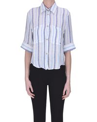 Fay - Striped Linen Shirt - Lyst