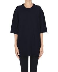 Allude - Short Sleeves Cashmere Pullover - Lyst