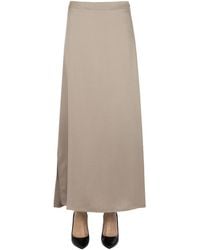 Weekend by Maxmara - Angelo Satin Skirt - Lyst