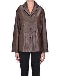 Kiltie - Nappa Leather Blazer - Lyst