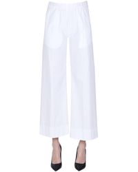 TRUE NYC - Cotton Trousers - Lyst