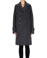 Aspesi - Cappotto doppiopetto - Lyst