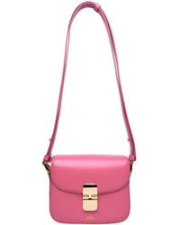 A.P.C. - Grace Mini Leather Bag - Lyst