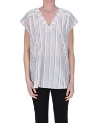 Momoní - Blusa in cotone a righine - Lyst