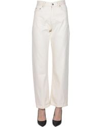 FRNCH - Straight Wide Leg Jeans - Lyst