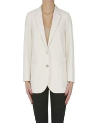 Kiltie - Cotton And Linen Blazer - Lyst