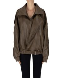 ELEH - Eco-leather Aviator Style Jacket - Lyst