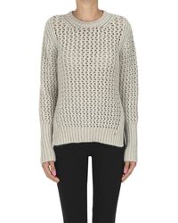 Herno - Open Knit Pullover With Lurex - Lyst