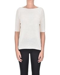 Aragona - Pullover maniche corte in cashmere - Lyst