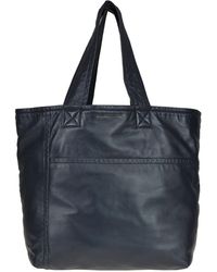 Victoria Beckham Sunday Nappa Leather Shopping Bag - Blue