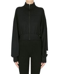 hinnominate - Cropped Zippered Sweatshirt - Lyst