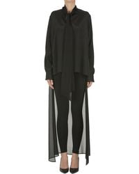 P.A.R.O.S.H. - Asymmetric Silk Shirt - Lyst