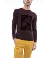 Corneliani - Stretch-Cotton T-Shirt With Flocked Print - Lyst