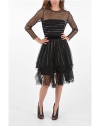 Philipp Plein - Couture Est.1978 Rhinestone Tulle Crystal Dress - Lyst
