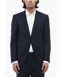 Corneliani - Wool And Silk-Blended Academy Blazer With Peak Lapel - Lyst