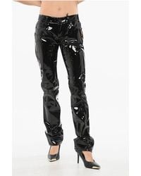 DSquared² - 5-Pocketed Low Rise Eco Patent Leather Pants - Lyst