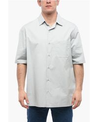 Off-White c/o Virgil Abloh - Cotton Arrow Bowling Shirt With Breast-Pocket - Lyst