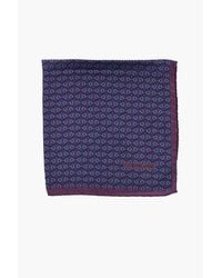 Corneliani - Patterned Silk Pocket Square - Lyst