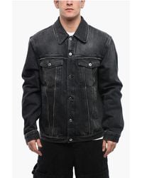 Off-White c/o Virgil Abloh - For Ever Denim Skate Jacket With Decorative Zips - Lyst