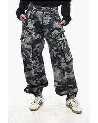 DSquared² - Camouflage Double Pleat Cargo Pants - Lyst