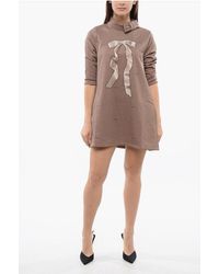 Viktor & Rolf - A-Line Dress Petite Bow Printed - Lyst