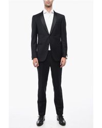 Corneliani - Wool Cerimonia Academy Suit With Satin Shawl Lapel - Lyst