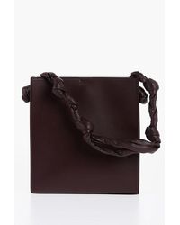 Jil Sander - Leather Slim Tangle Shoulder Bag With Adjustable Strap - Lyst