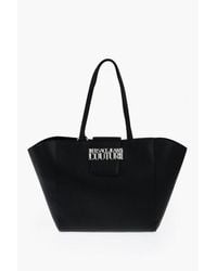 Versace - Jeans Couture Textured Faux Leather Tote Bag With-Ton Size Unic - Lyst