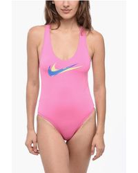 Nike - Swim Solid Color One-Piece Swimsuit With Crossed Straps - Lyst
