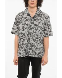 44 Label Group - Printed Zerfall Short-Sleeved Shirt With Breast Pocket - Lyst