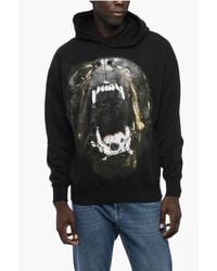 1989 STUDIO - Brushed Cotton Hoodie With Large Print - Lyst