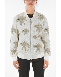 Philipp Plein - Couture Bomber Aloha Plein With All-Over Sequins And Crystal - Lyst