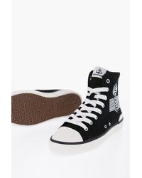 Isabel Marant - Canvas Benkeen High-Top Sneakers With Printed Logo - Lyst
