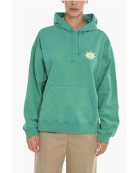 Holzweiler - Back Printed Brushed Cotton Rivers Logos Hoodie - Lyst