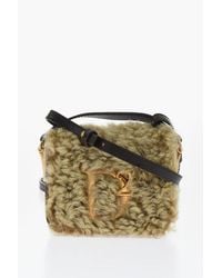 DSquared² - Mini Shoulder Bag With Fur Detail - Lyst