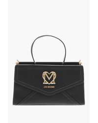 Moschino - Love Eco-Leather Top-Handle Bag - Lyst