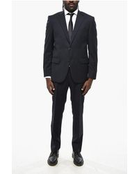 Nino Danieli - Virgin Wool Side Vents 2-Button Suit With Flap Pockets - Lyst