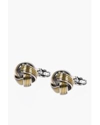 Corneliani - Brass Cufflinks With Knot Design - Lyst