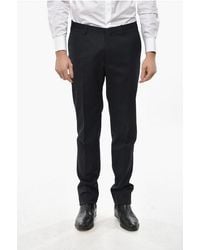 Corneliani - Cc Collection Wool Blend Reset Pants With Belt Loops - Lyst