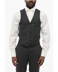 Corneliani - Virgin Wool Leader Waistcoat With 2 Pockets - Lyst