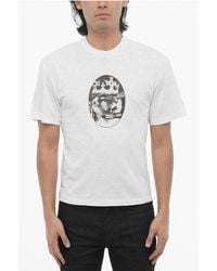 Neil Barrett - Printed Slim Fit Rock Band Zodiac Leon Crew-Neck T-Shirt - Lyst