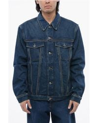 Off-White c/o Virgil Abloh - Denim Jacket With Zip Detail - Lyst