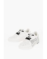 Versace - Jeans Couture Leather Starlight Low Top Sneakers With Printe - Lyst