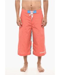 DSquared² - Maxi Swim Shorts With Tie Dye Print - Lyst