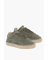 Maison Margiela - Mm22 Canvas Low Top Sneakers With Jute Detail - Lyst