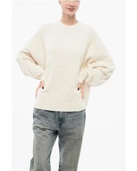 Y-3 - Stretch Cotton Oversized Sweater With Crew Neck - Lyst
