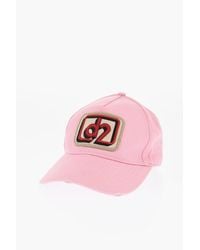 DSquared² - Cotton Cap With Monogram Embroidery - Lyst